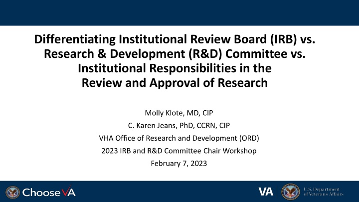 differentiating institutional review board