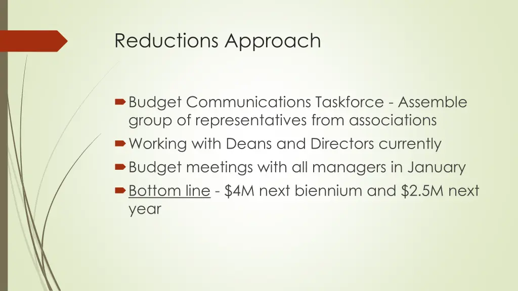 reductions approach