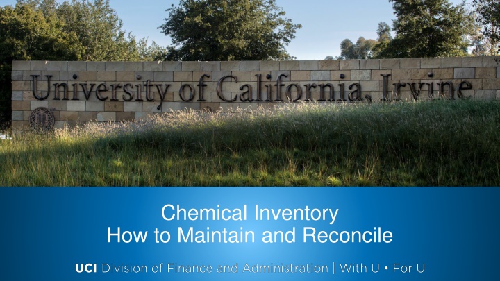 chemical inventory how to maintain and reconcile