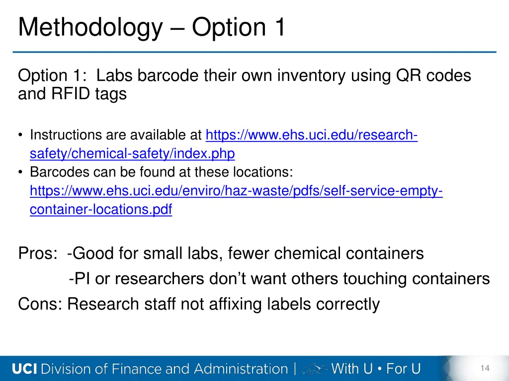 methodology option 1