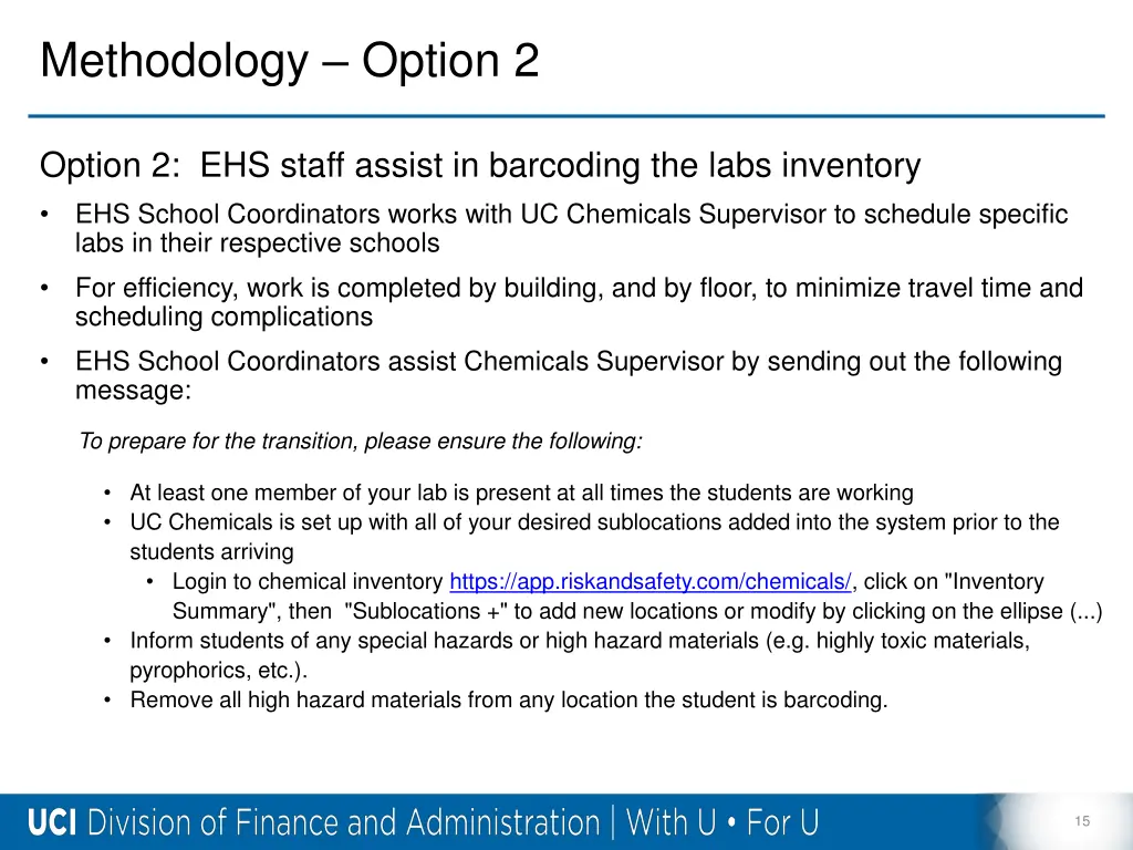 methodology option 2