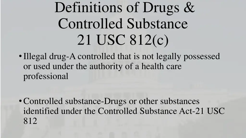 definitions of drugs controlled substance