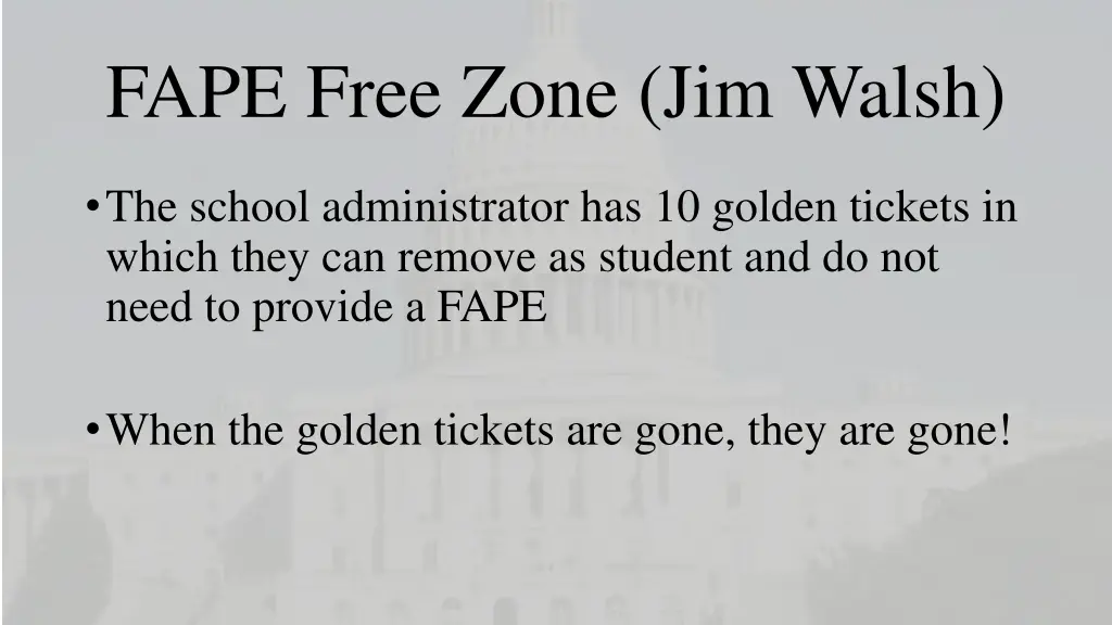 fape free zone jim walsh