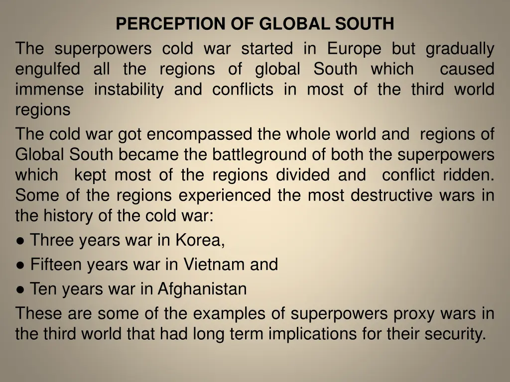 perception of global south the superpowers cold