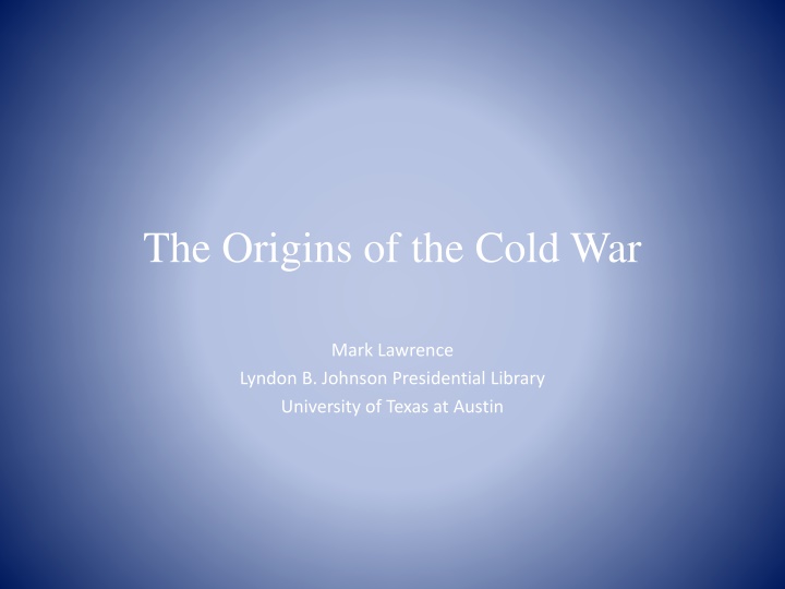 the origins of the cold war