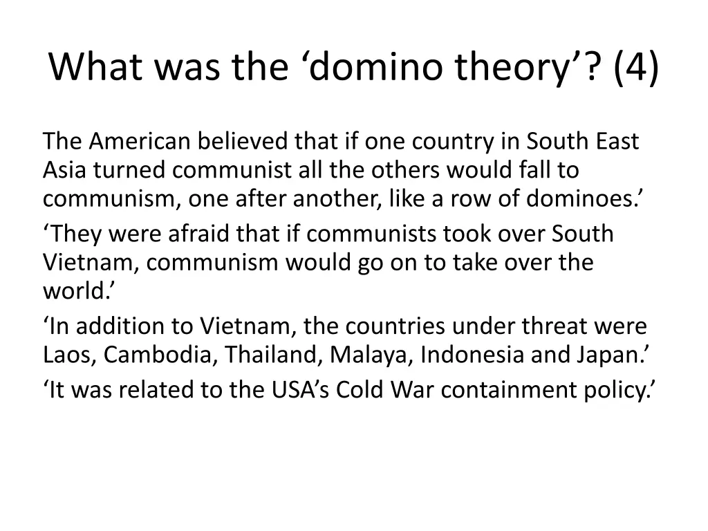 what was the domino theory 4 1