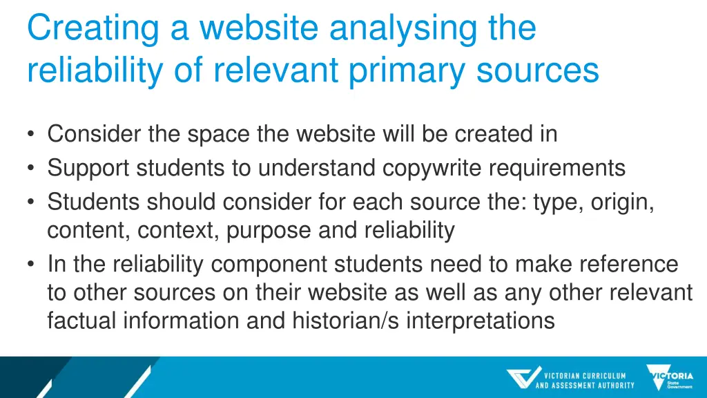 creating a website analysing the reliability