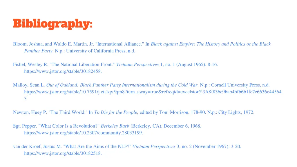 bibliography