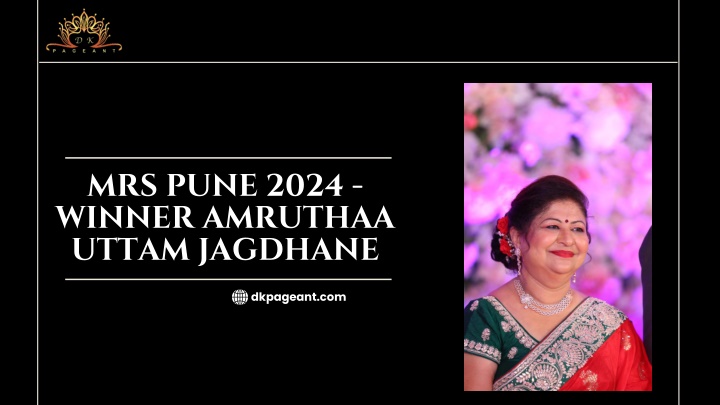 mrs pune 2024 winner amruthaa uttam jagdhane