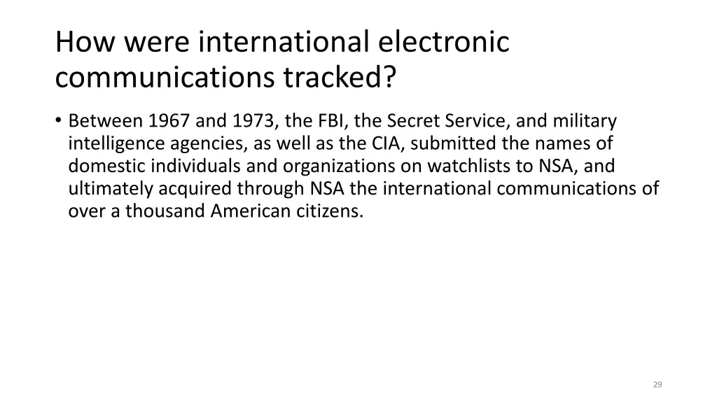 how were international electronic communications