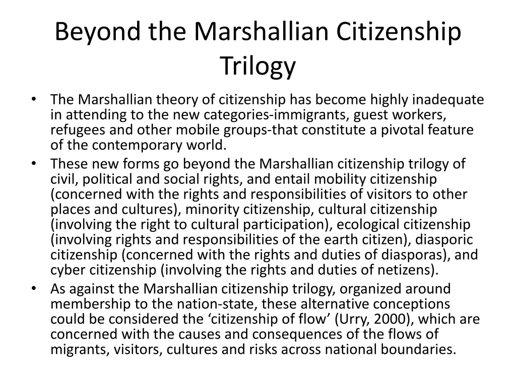 beyond the marshallian citizenship trilogy