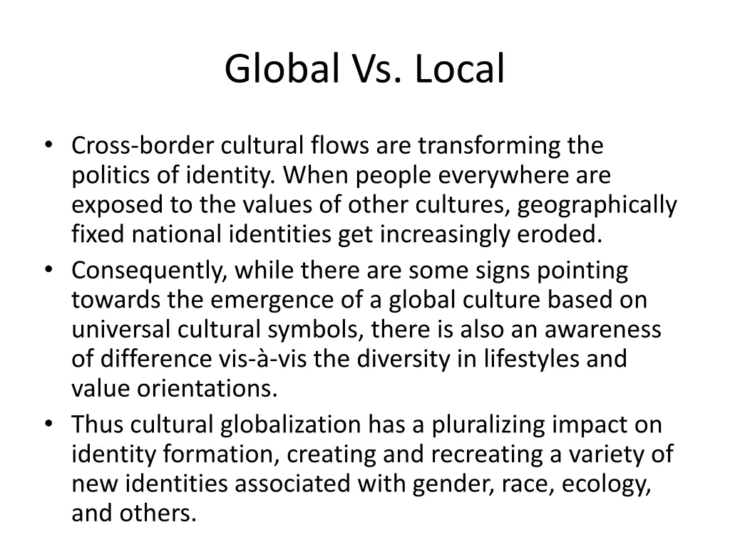 global vs local