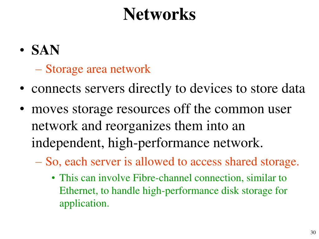 networks 18