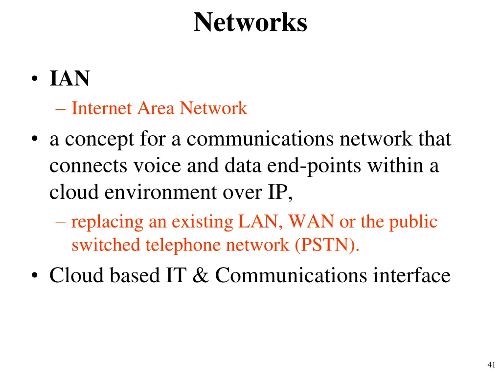 networks 29