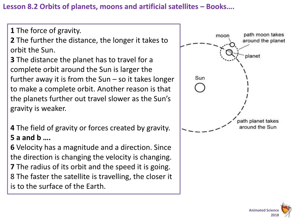 lesson 8 2 orbits of planets moons and artificial