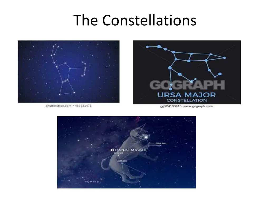 the constellations 1