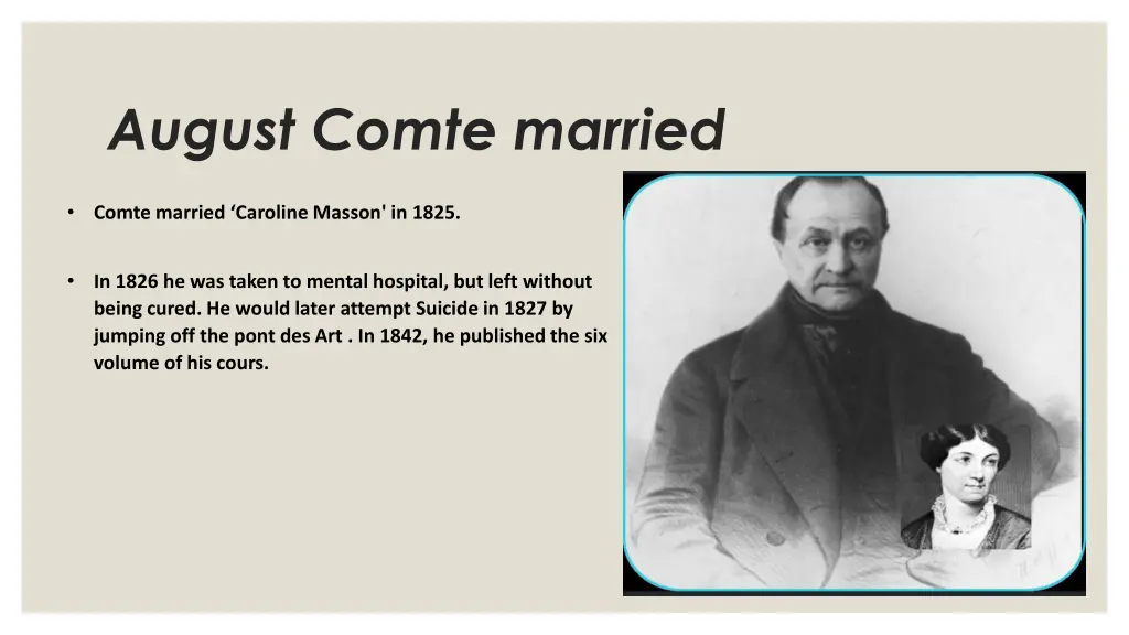 august comte married