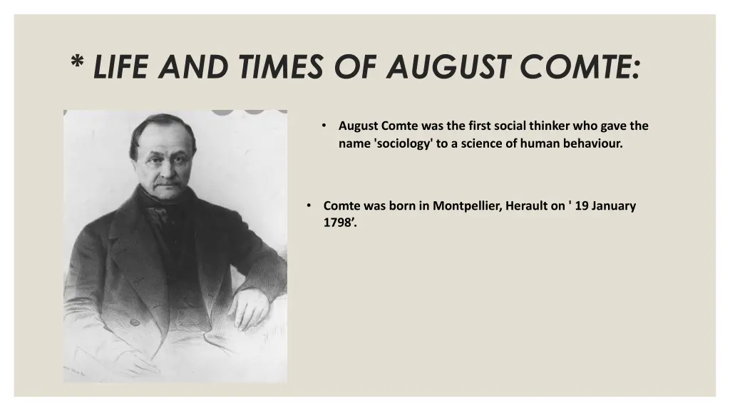 life and times of august comte