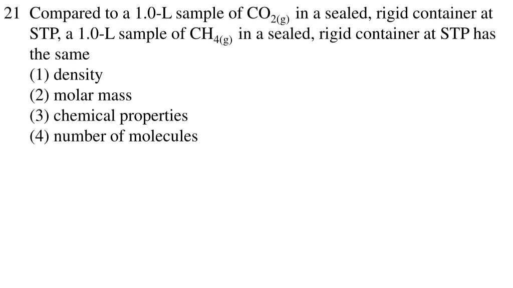 21 compared to a 1 0 l sample