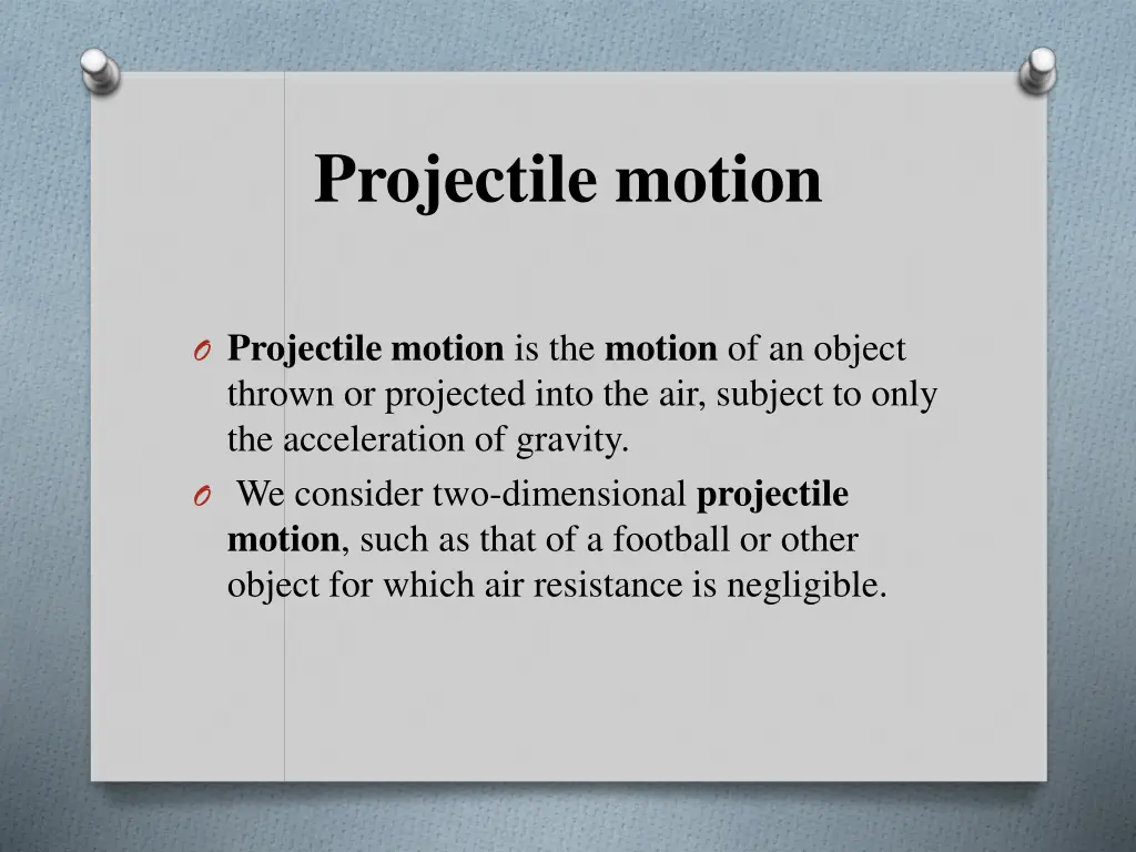 projectile motion 1