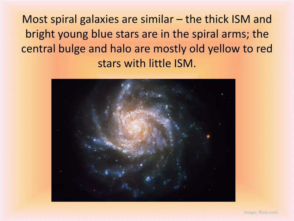 most spiral galaxies are similar the thick