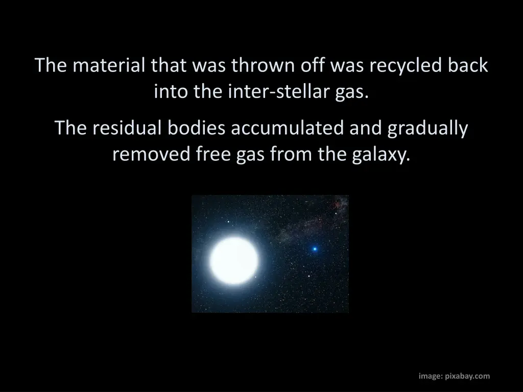 the material that was thrown off was recycled