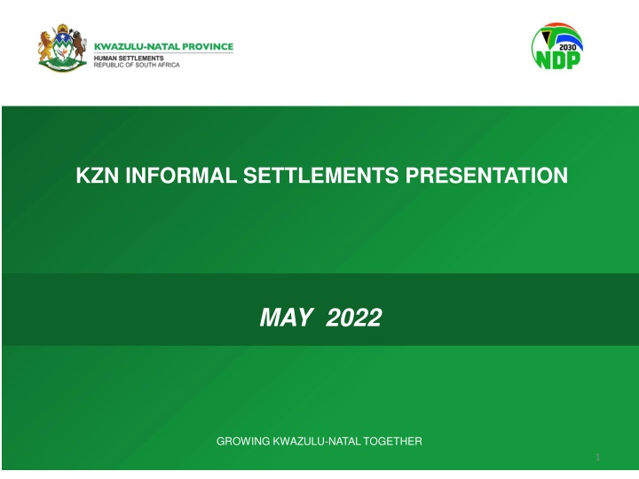 kzn informal settlements presentation