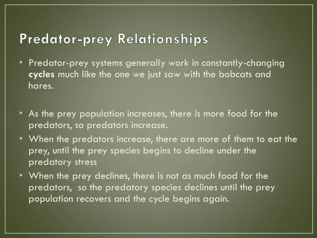 predator prey relationships 1