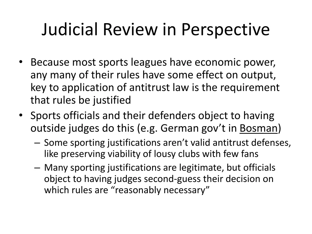 judicial review in perspective