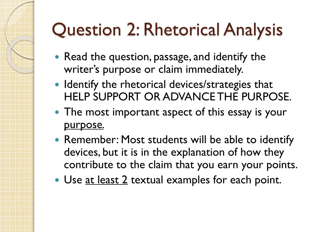 question 2 rhetorical analysis