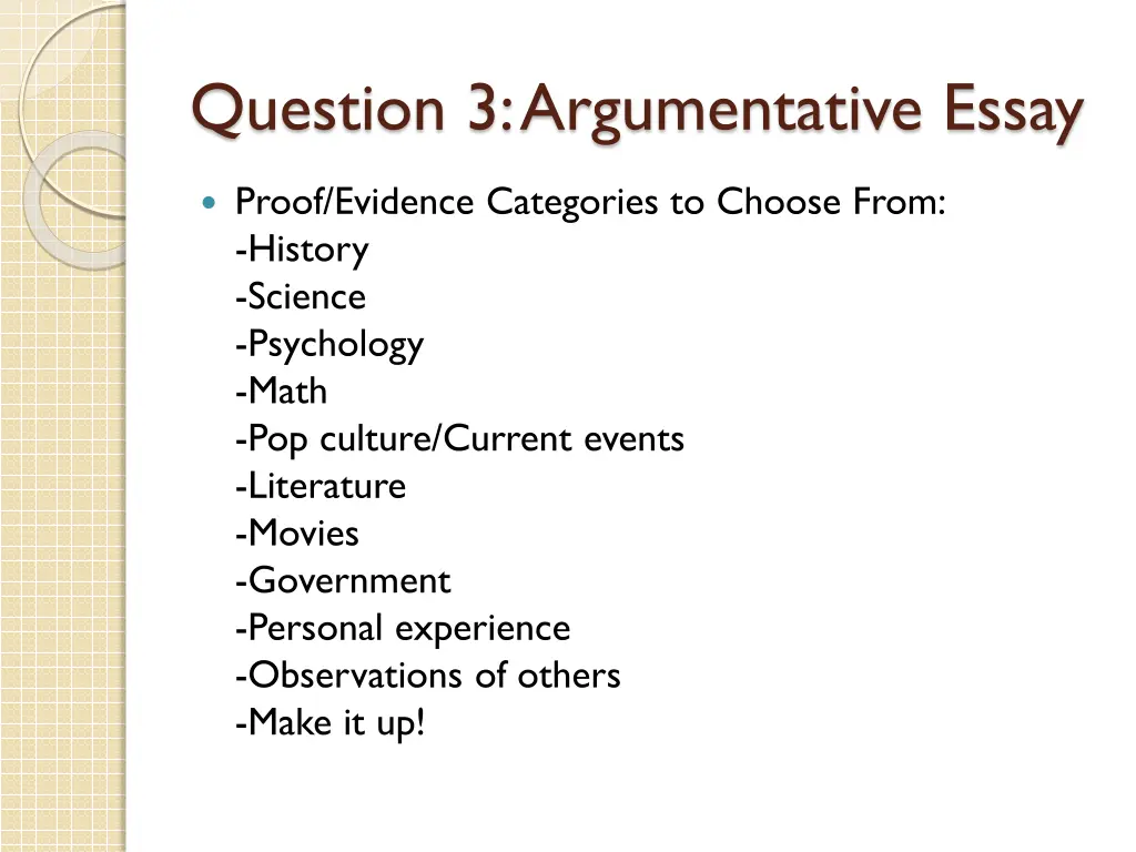 question 3 argumentative essay 1