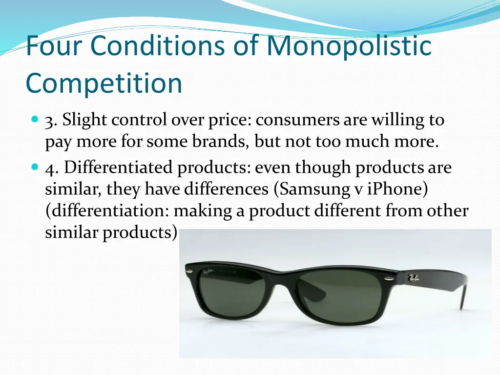 four conditions of monopolistic competition 1