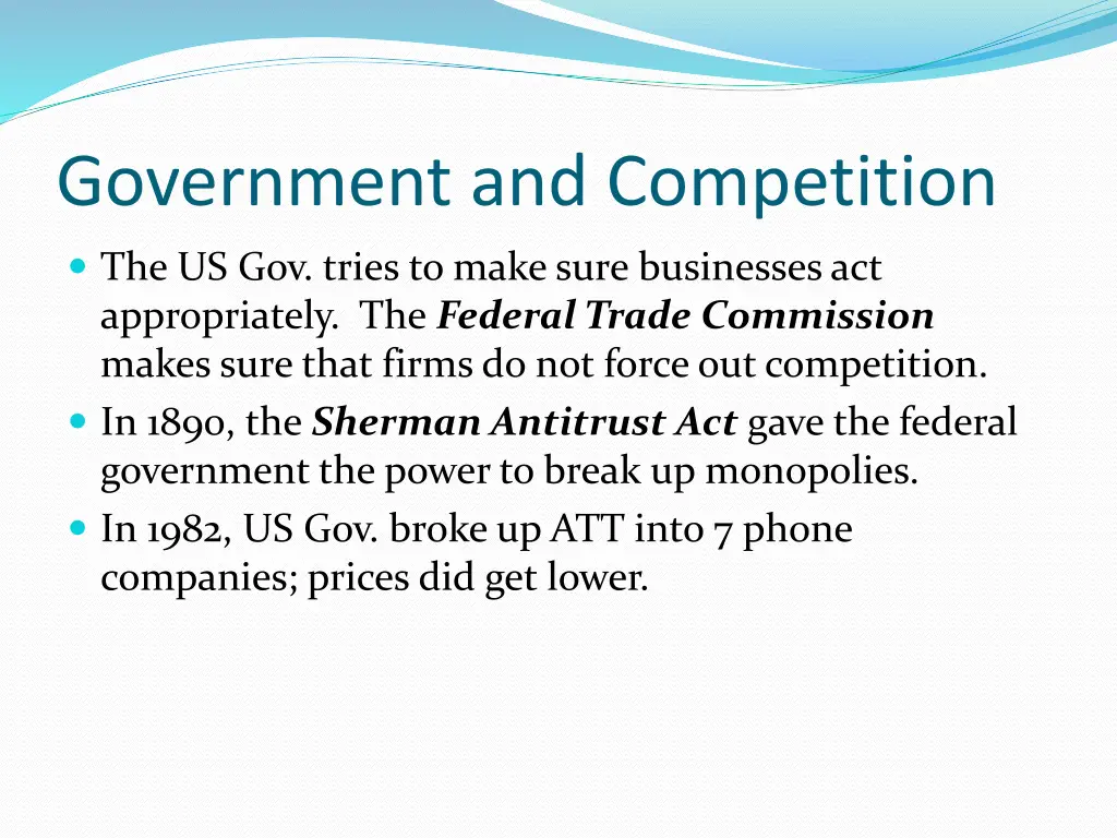 government and competition 1