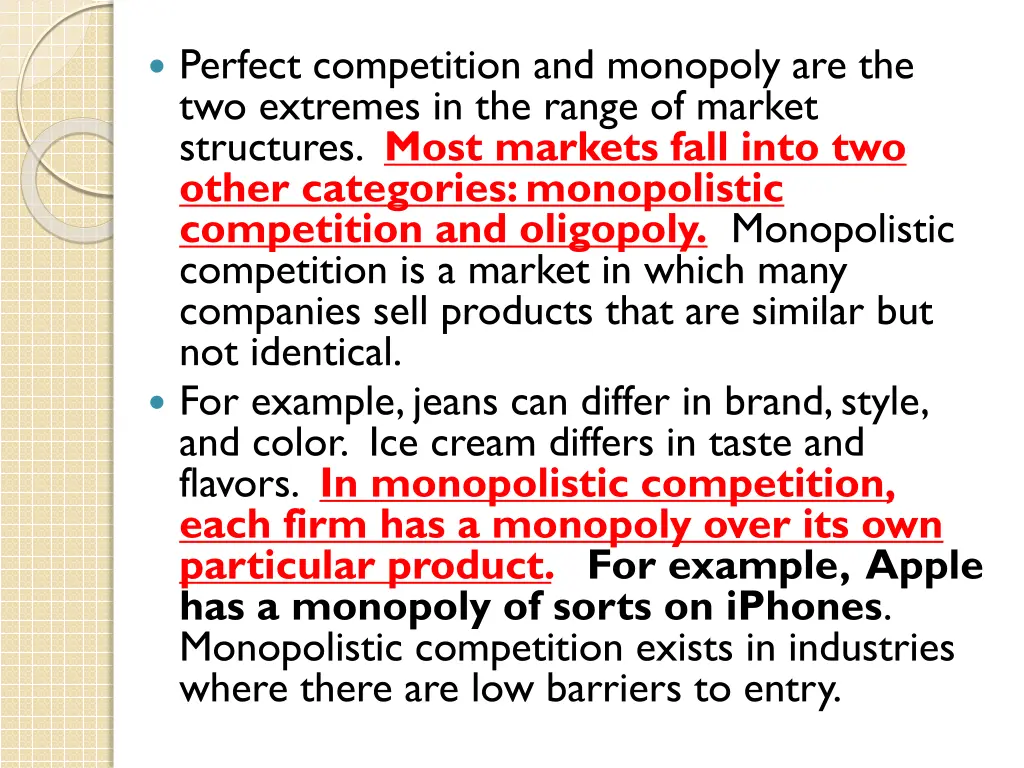 perfect competition and monopoly