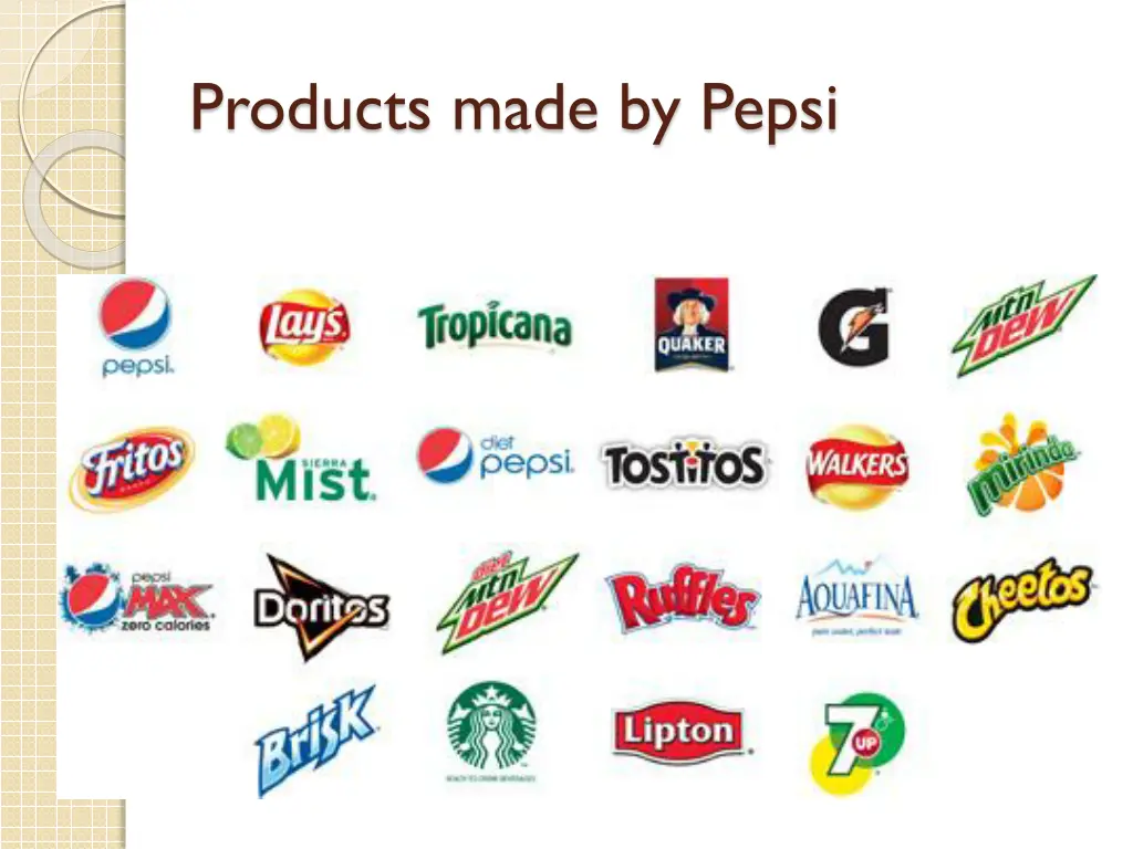 products made by pepsi