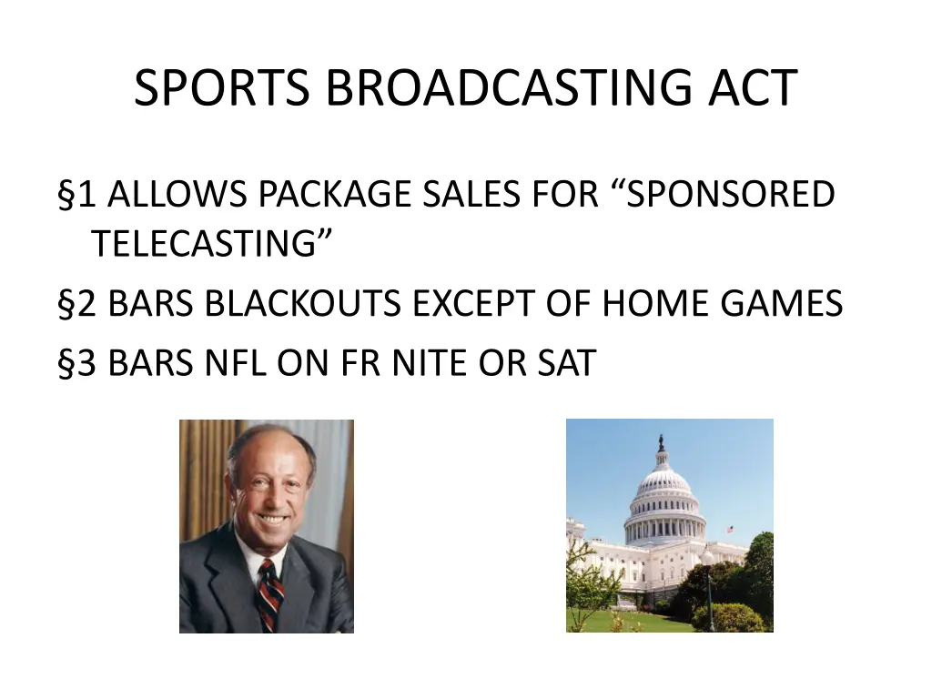 sports broadcasting act