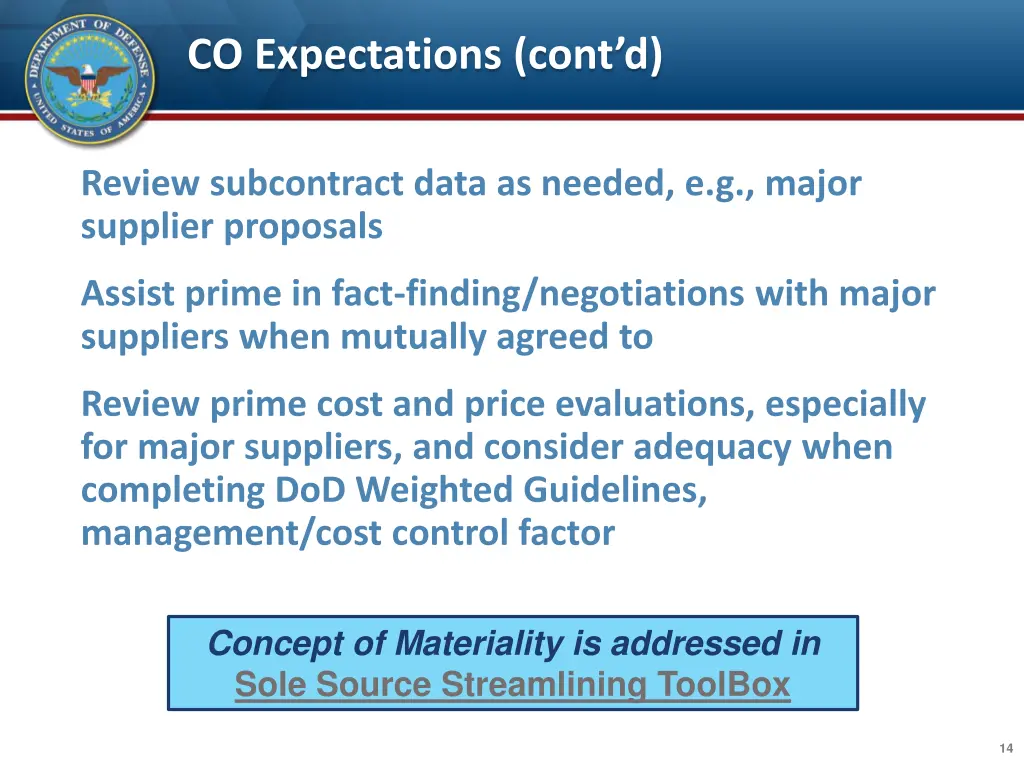 co expectations cont d 1