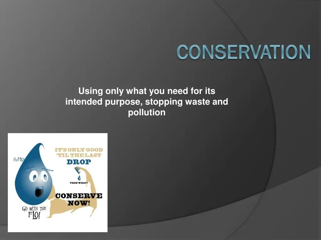 conservation conservation