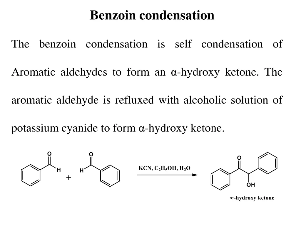 benzoin condensation