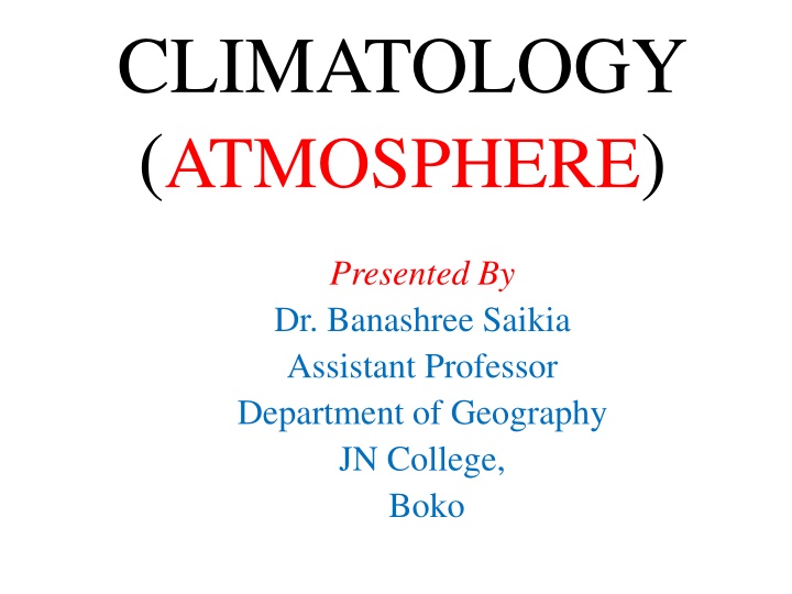 climatology atmosphere