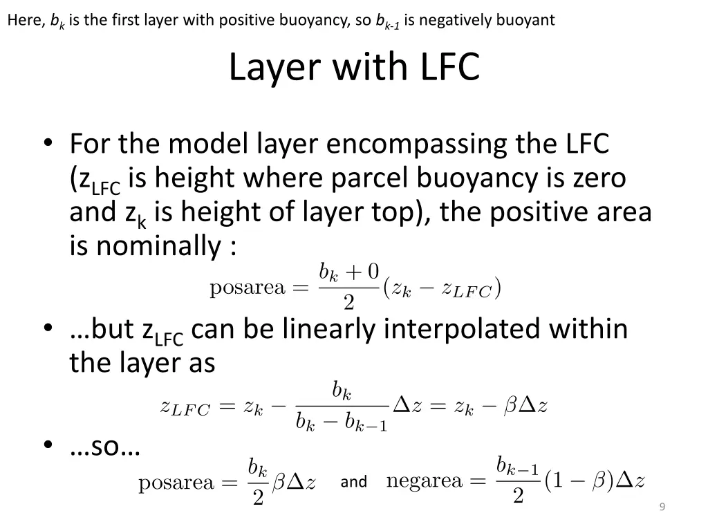 here b k is the first layer with positive