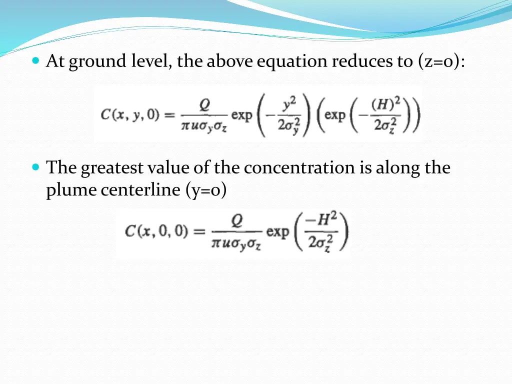 at ground level the above equation reduces to z 0