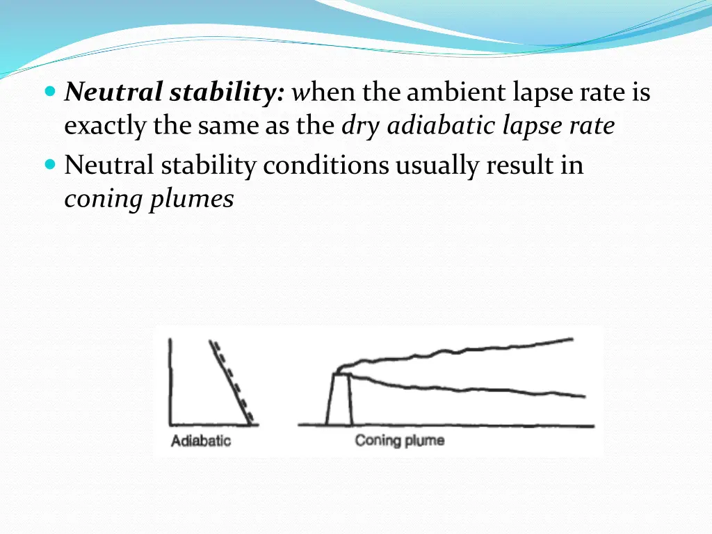 neutral stability w hen the ambient lapse rate