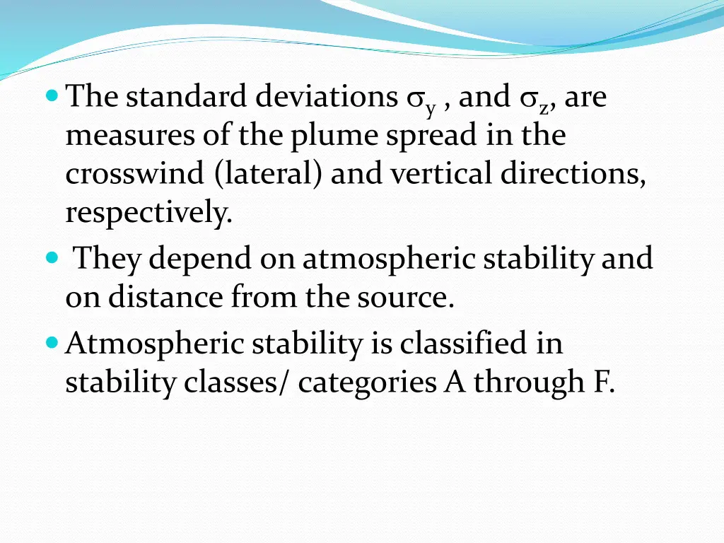 the standard deviations y and z are measures