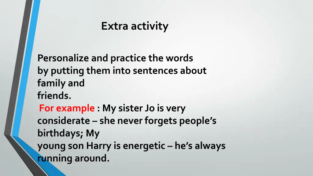 extra activity