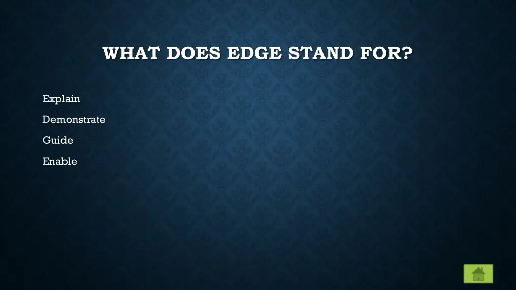 what does edge stand for