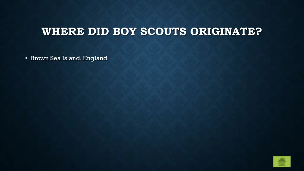 where did boy scouts originate