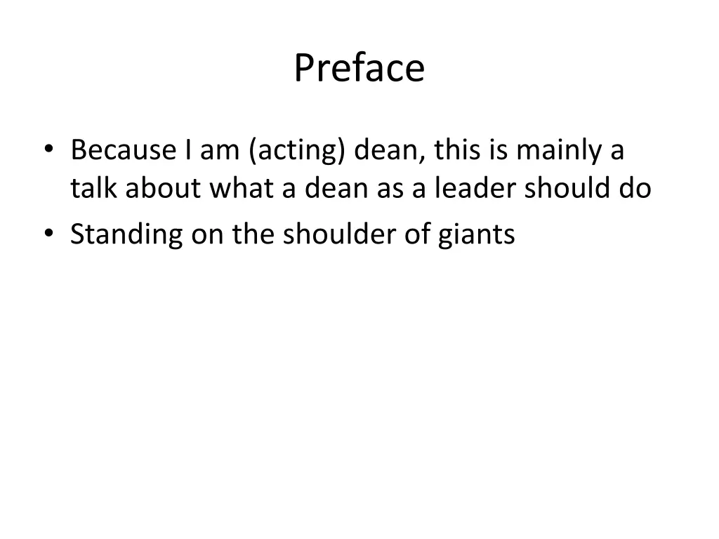 preface