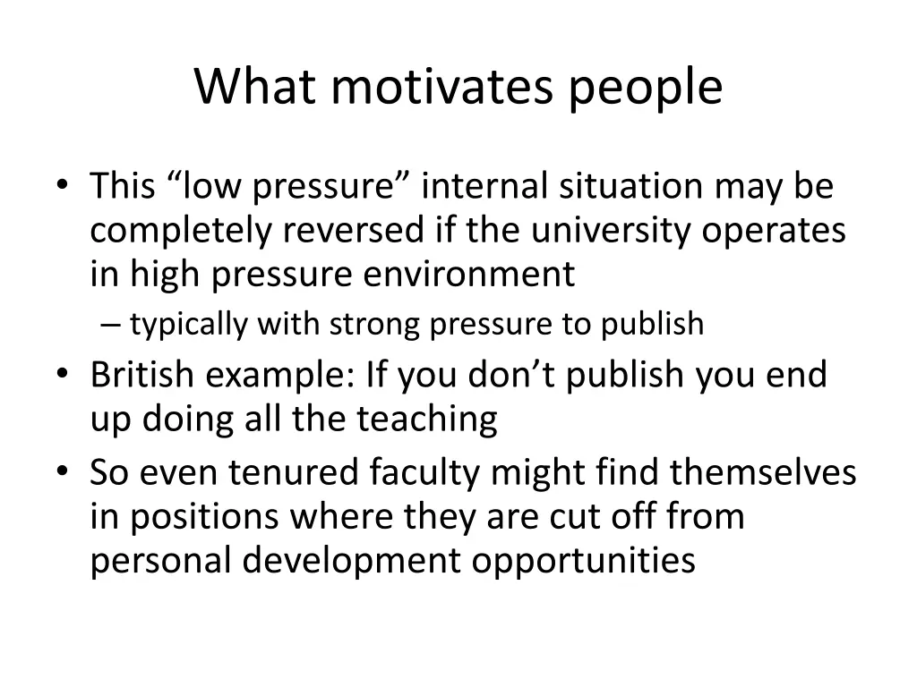 what motivates people 2