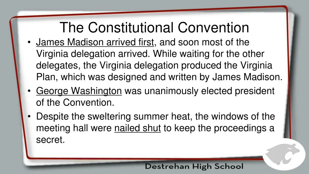 the constitutional convention 1